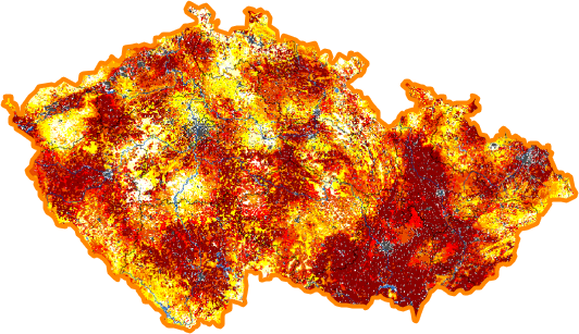 Intenzita sucha - 22. červen 2014