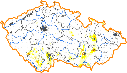 Intenzita sucha - 31. prosinec 2017