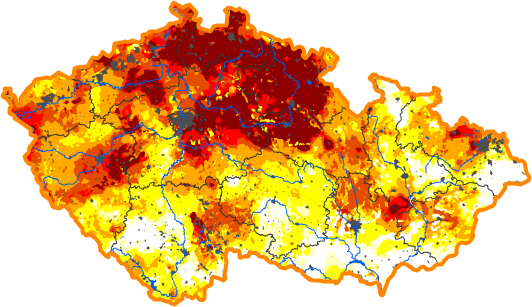 Intenzita sucha - 28. říjen 2018