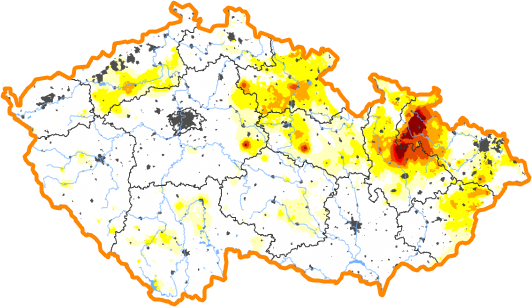 Intenzita sucha - 23. leden 2022