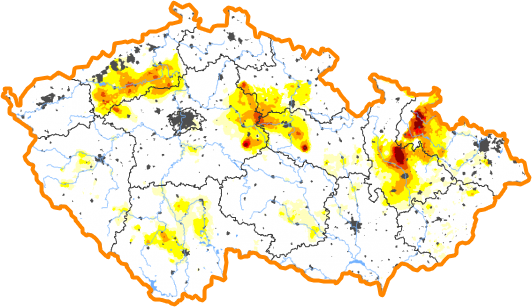 Intenzita sucha - 6. únor 2022