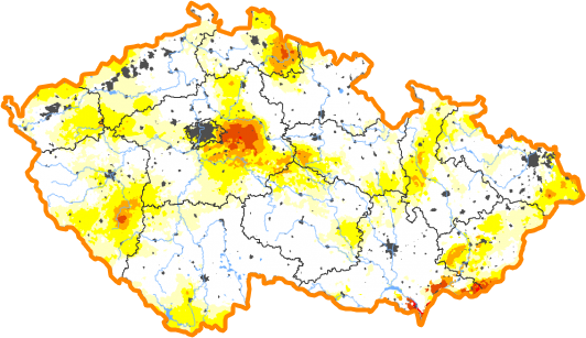 Intenzita sucha - 28. červenec 2024