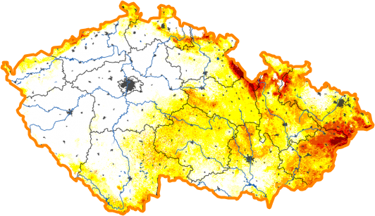 Intenzita sucha - 16. únor 2025