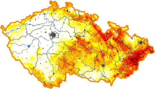 Intenzita sucha - 23. únor 2025