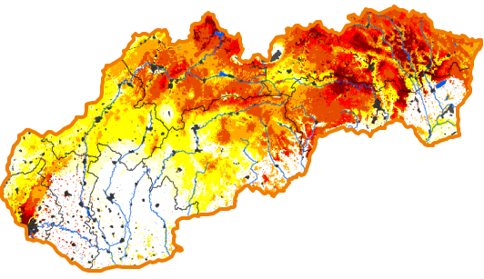 Intenzita sucha - 25. august 2024