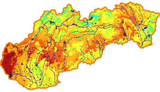 Mapy - Zásoba vody v pôde