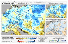 Index půdní vláhy - Evropa - 7. červenec 2024